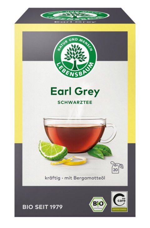 HERBATA CZARNA EARL GREY BIO (20 x 2 g) 40 g - LEBENSBAUM LEBENSBAUM (przyprawy, herbaty, kawy) HERBATA CZARNA EARL GREY BIO (20 x 2 g) 40 g - LEBENSBAUM LEBENSBAUM (przyprawy, herbaty, kawy)