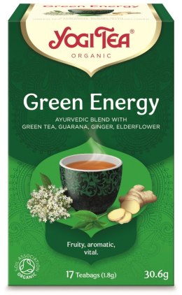 HERBATA ZIELONA ENERGIA (GREEN ENERGY) BIO (17 x 1,8 g) 30,6 g - YOGI TEA YOGI TEA (herbaty i herbatki)