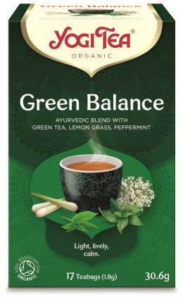 HERBATA ZIELONA RÓWNOWAGA (GREEN BALANCE) BIO (17 x 1,8 g) 30,6 g - YOGI TEA YOGI TEA (herbaty i herbatki)