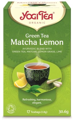 HERBATA ZIELONA Z CYTRYNĄ I MATCHĄ (GREEN TEA MATCHA LEMON) BIO (17 x 1,8 g) 30,6 g - YOGI TEA YOGI TEA (herbaty i herbatki)