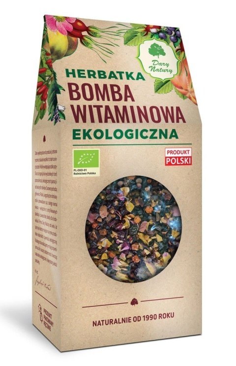 HERBATKA BOMBA WITAMINOWA BIO 200 g - DARY NATURY DARY NATURY - herbatki HERBATKA BOMBA WITAMINOWA BIO 200 g - DARY NATURY DARY NATURY - herbatki