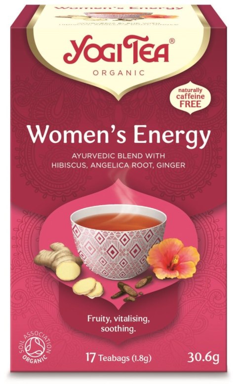 HERBATKA DLA KOBIET - ENERGIA (WOMEN'S ENERGY) BIO (17 x 1,8 g) 30,6 g - YOGI TEA YOGI TEA (herbaty i herbatki) HERBATKA DLA KOBIET - ENERGIA (WOMEN'S ENERGY) BIO (17 x 1,8 g) 30,6 g - YOGI TEA YOGI TEA (herbaty i herbatki)