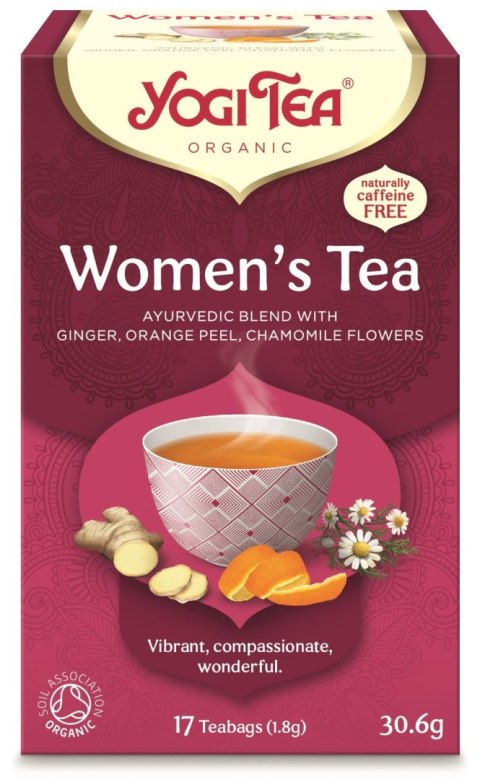 HERBATKA DLA KOBIET (WOMEN'S TEA) BIO (17 x 1,8 g) 30,6 g - YOGI TEA YOGI TEA (herbaty i herbatki) HERBATKA DLA KOBIET (WOMEN'S TEA) BIO (17 x 1,8 g) 30,6 g - YOGI TEA YOGI TEA (herbaty i herbatki)