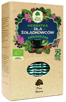 HERBATKA DLA ŻOŁĄDKOWCÓW BIO (25 x 2 g) 50 g - DARY NATURY DARY NATURY - herbatki