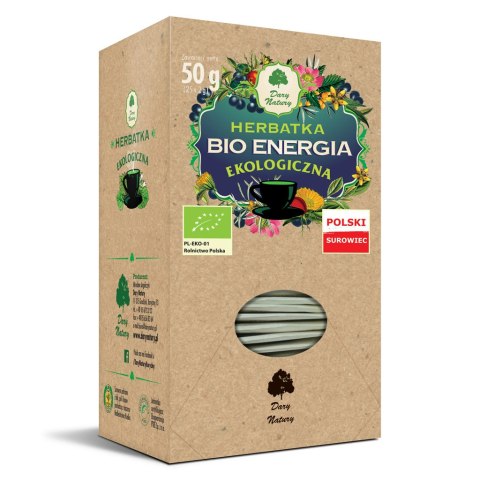 HERBATKA ENERGIA BIO (25 x 2 g) 50 g - DARY NATURY DARY NATURY - herbatki HERBATKA ENERGIA BIO (25 x 2 g) 50 g - DARY NATURY DARY NATURY - herbatki