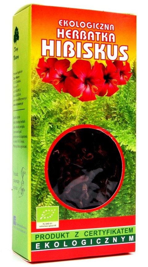 HERBATKA HIBISKUS BIO 50 g - DARY NATURY DARY NATURY - herbatki HERBATKA HIBISKUS BIO 50 g - DARY NATURY DARY NATURY - herbatki