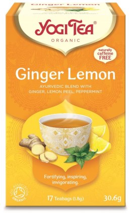 HERBATKA IMBIROWO - CYTRYNOWA (GINGER LEMON) BIO (17 x 1,8 g) 30,6 g - YOGI TEA YOGI TEA (herbaty i herbatki)