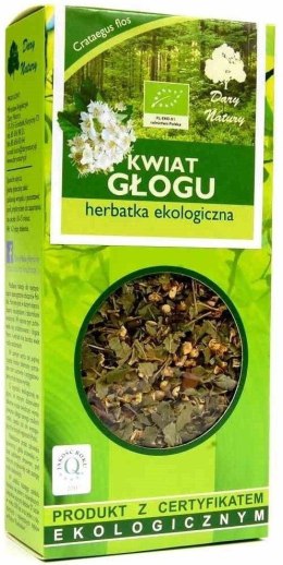 HERBATKA KWIAT GŁOGU BIO 50 g - DARY NATURY DARY NATURY - herbatki