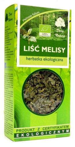 HERBATKA LIŚĆ MELISY BIO 25 g - DARY NATURY DARY NATURY - herbatki