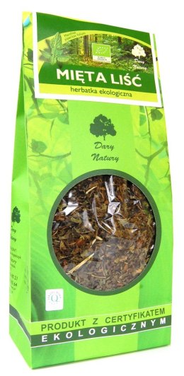 HERBATKA LIŚĆ MIĘTY BIO 100 g - DARY NATURY DARY NATURY - herbatki