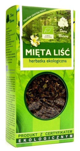 HERBATKA LIŚĆ MIĘTY BIO 25 g - DARY NATURY DARY NATURY - herbatki