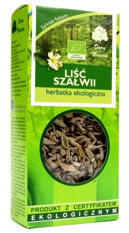 HERBATKA LIŚĆ SZAŁWII BIO 25 g - DARY NATURY DARY NATURY - herbatki