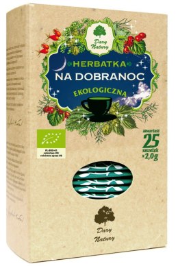 HERBATKA NA DOBRANOC BIO (25 x 2 g) 50 g - DARY NATURY DARY NATURY - herbatki