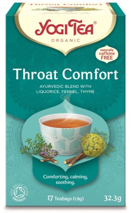 HERBATKA NA GARDŁO (THROAT COMFORT) BIO (17 x 1,9 g) 32,3 g - YOGI TEA YOGI TEA (herbaty i herbatki)