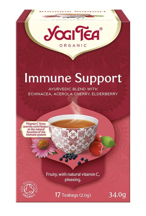 HERBATKA NA ODPORNOŚĆ (IMMUNE SUPPORT) BIO (17 x 2 g) 34 g - YOGI TEA YOGI TEA (herbaty i herbatki) HERBATKA NA ODPORNOŚĆ (IMMUNE SUPPORT) BIO (17 x 2 g) 34 g - YOGI TEA YOGI TEA (herbaty i herbatki)