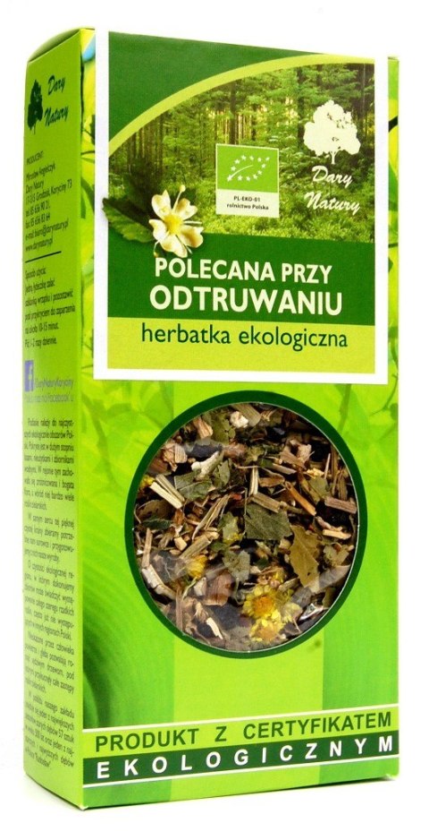 HERBATKA POLECANA PRZY ODTRUWANIU BIO 50 g - DARY NATURY DARY NATURY - herbatki HERBATKA POLECANA PRZY ODTRUWANIU BIO 50 g - DARY NATURY DARY NATURY - herbatki