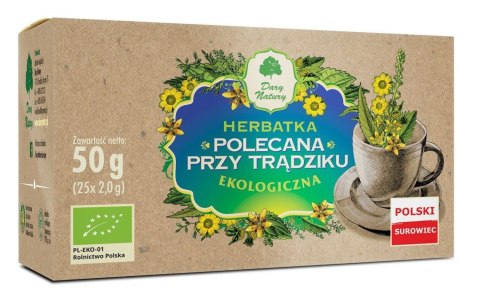 HERBATKA POLECANA PRZY TRĄDZIKU BIO (25 x 2 g) 50 g - DARY NATURY DARY NATURY - herbatki HERBATKA POLECANA PRZY TRĄDZIKU BIO (25 x 2 g) 50 g - DARY NATURY DARY NATURY - herbatki