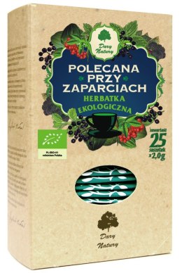 HERBATKA POLECANA PRZY ZAPARCIACH BIO (25 x 2 g) 50 g - DARY NATURY DARY NATURY - herbatki