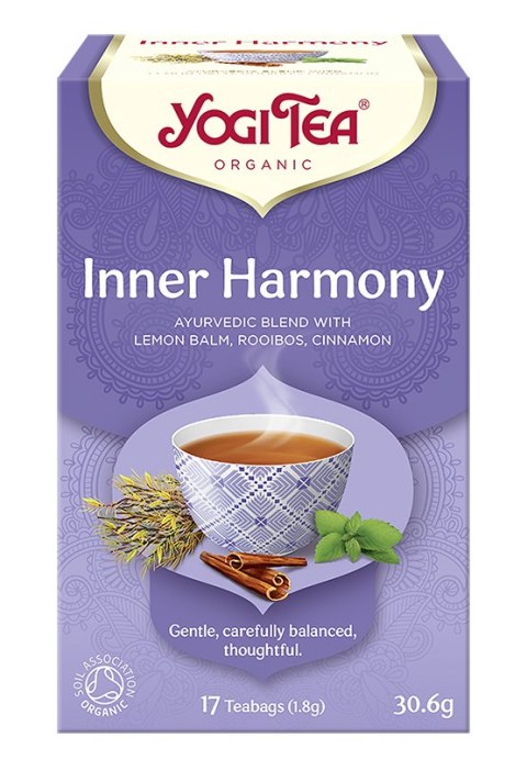 HERBATKA WEWNĘTRZNA HARMONIA (INNER HARMONY) BIO (17 x 1,8 g) 30,6 g - YOGI TEA YOGI TEA (herbaty i herbatki) HERBATKA WEWNĘTRZNA HARMONIA (INNER HARMONY) BIO (17 x 1,8 g) 30,6 g - YOGI TEA YOGI TEA (herbaty i herbatki)