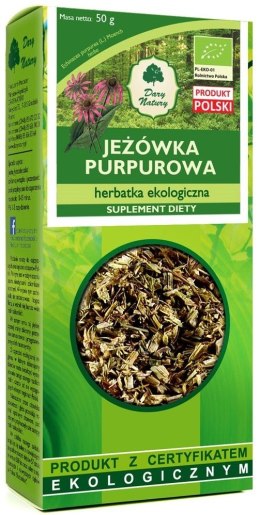 HERBATKA Z JEŻÓWKI PURPUROWEJ BIO 50 g - DARY NATURY DARY NATURY - herbatki