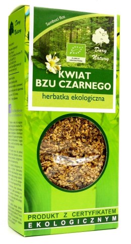 HERBATKA Z KWIATU CZARNEGO BZU BIO 50 g - DARY NATURY DARY NATURY - herbatki