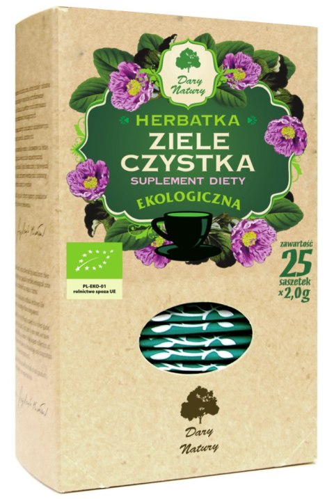 HERBATKA ZIELE CZYSTKA BIO (25 x 2 g) 50 g - DARY NATURY DARY NATURY - herbatki HERBATKA ZIELE CZYSTKA BIO (25 x 2 g) 50 g - DARY NATURY DARY NATURY - herbatki