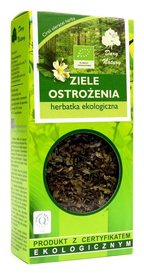 HERBATKA ZIELE OSTROŻENIA BIO 25 g - DARY NATURY DARY NATURY - herbatki