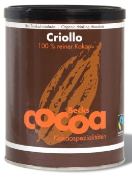 KAKAO CRIOLLO W PROSZKU FAIR TRADE BEZGLUTENOWE BIO 250 g - BECKS COCOA BECKS COCOA (kakao, czekolady do picia na gorąco)