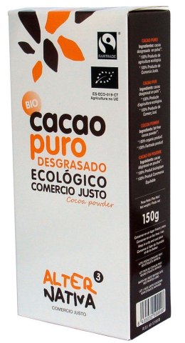 KAKAO W PROSZKU FAIR TRADE BEZGLUTENOWE BIO 150 g - ALTERNATIVA3 ALTERNATIVA3 (kawy, lizaki, cukier, kakao)