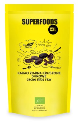 KAKAO ZIARNA KRUSZONE SUROWE BIO 600 g - BIO PLANET BIO PLANET - seria SUPERFOODS