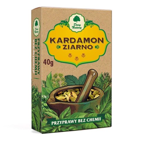KARDAMON ZIARNO 40 g - DARY NATURY DARY NATURY - przyprawy i zioła KARDAMON ZIARNO 40 g - DARY NATURY DARY NATURY - przyprawy i zioła