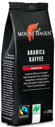 KAWA MIELONA ARABICA 100 % FAIR TRADE BIO 250 g - MOUNT HAGEN MOUNT HAGEN (kawy) KAWA MIELONA ARABICA 100 % FAIR TRADE BIO 250 g - MOUNT HAGEN MOUNT HAGEN (kawy)