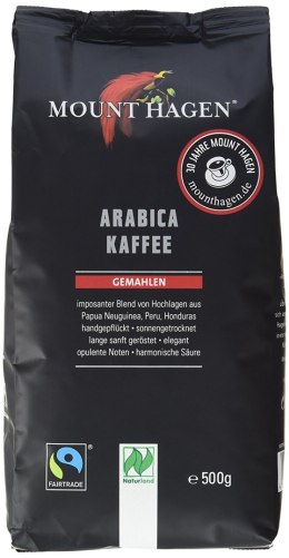 KAWA MIELONA ARABICA 100 % FAIR TRADE BIO 500 g - MOUNT HAGEN MOUNT HAGEN (kawy)