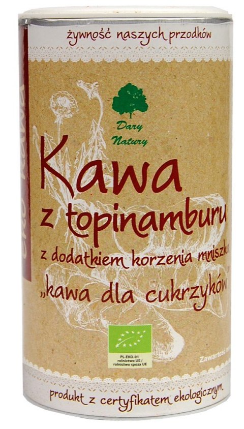 KAWA Z TOPINAMBURU Z KORZENIEM MNISZKA LEKARSKIEGO BIO 200 g - DARY NATURY DARY NATURY - inne KAWA Z TOPINAMBURU Z KORZENIEM MNISZKA LEKARSKIEGO BIO 200 g - DARY NATURY DARY NATURY - inne