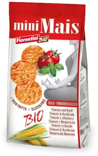 KRĄŻKI KUKURYDZIANE Z POMIDORAMI I BAZYLIĄ BEZGLUTENOWE BIO 50 g - FIORENTINI FIORENTINI (przekąski bezglutenowe) KRĄŻKI KUKURYDZIANE Z POMIDORAMI I BAZYLIĄ BEZGLUTENOWE BIO 50 g - FIORENTINI FIORENTINI (przekąski bezglutenowe)