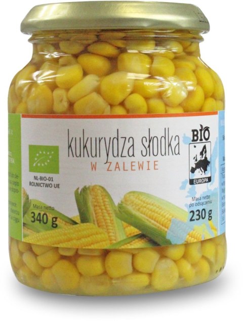 KUKURYDZA SŁODKA W ZALEWIE BIO 340 g (230 g) (SŁOIK) - BIO PLANET BIO PLANET - seria INNE KUKURYDZA SŁODKA W ZALEWIE BIO 340 g (230 g) (SŁOIK) - BIO PLANET BIO PLANET - seria INNE