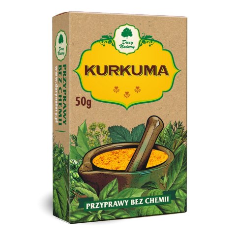 KURKUMA 50 g - DARY NATURY DARY NATURY - przyprawy i zioła KURKUMA 50 g - DARY NATURY DARY NATURY - przyprawy i zioła