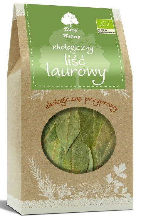 LIŚĆ LAUROWY BIO 50 g - DARY NATURY DARY NATURY - przyprawy i zioła LIŚĆ LAUROWY BIO 50 g - DARY NATURY DARY NATURY - przyprawy i zioła