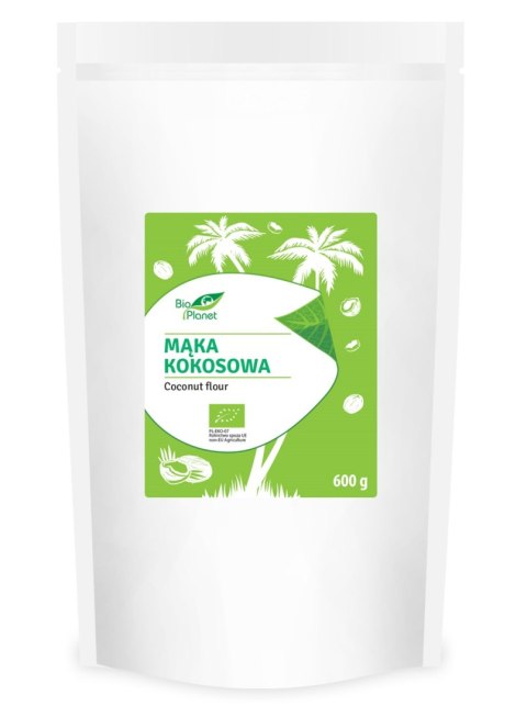 MĄKA KOKOSOWA BIO 600 g - BIO PLANET BIO PLANET - seria MĄKI I SKROBIE MĄKA KOKOSOWA BIO 600 g - BIO PLANET BIO PLANET - seria MĄKI I SKROBIE