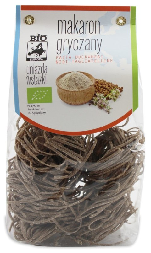 MAKARON (GRYCZANY) GNIAZDA WSTĄŻKI BIO 250 g - BIO PLANET BIO PLANET - seria INNE MAKARON (GRYCZANY) GNIAZDA WSTĄŻKI BIO 250 g - BIO PLANET BIO PLANET - seria INNE
