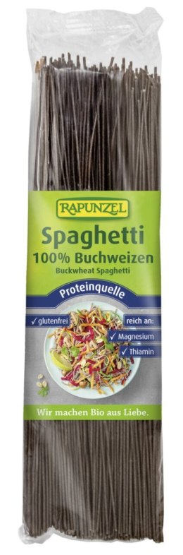 MAKARON (GRYCZANY) SPAGHETTI BEZGLUTENOWY BIO 250 g - RAPUNZEL RAPUNZEL (kremy orzechowe, ketchupy, czekolady)