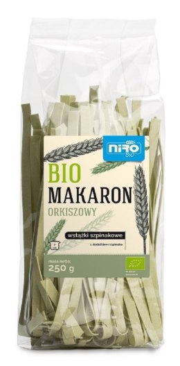 MAKARON (ORKISZOWY SZPINAKOWY) WSTĄŻKI BIO 250 g - NIRO NIRO (makarony orkiszowe)