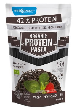 MAKARON PROTEINOWY (Z FASOLI CZARNEJ) SPAGHETTI BEZGLUTENOWY BIO 200 g - MAXSPORT MAXSPORT (batony, kremy, makarony)