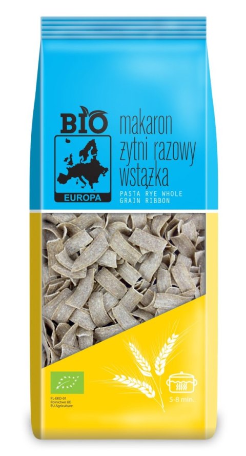 MAKARON (ŻYTNI RAZOWY) WSTĄŻKI BIO 400 g - BIO PLANET BIO PLANET - seria INNE MAKARON (ŻYTNI RAZOWY) WSTĄŻKI BIO 400 g - BIO PLANET BIO PLANET - seria INNE