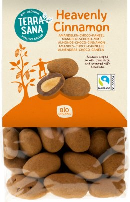MIGDAŁY W CZEKOLADZIE MLECZNEJ I CYNAMONIE BIO 150 g - TERRASANA TERRASANA (kremy, makarony, sosy sojowe, inne)