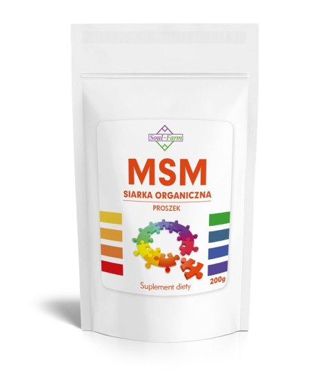 MSM SIARKA ORGANICZNA PROSZEK (1000 mg) 200 g - SOUL FARM SOUL FARM (witaminy i ekstrakty) MSM SIARKA ORGANICZNA PROSZEK (1000 mg) 200 g - SOUL FARM SOUL FARM (witaminy i ekstrakty)