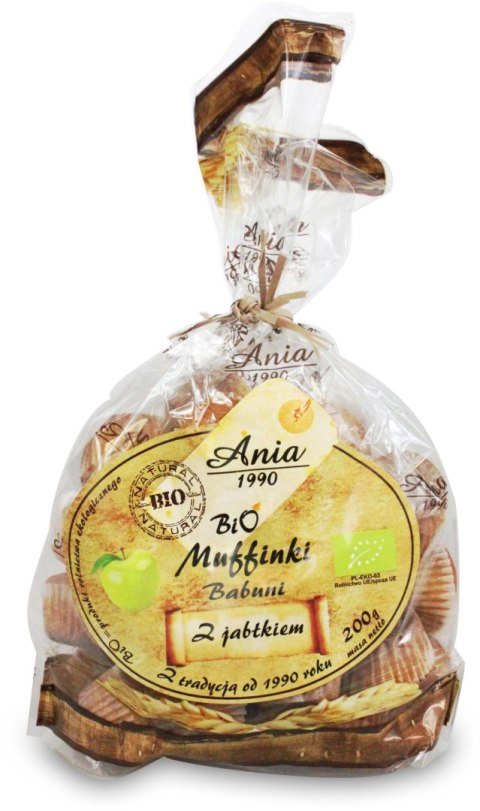 MUFFINKI BABUNI Z JABŁKIEM BIO 200 g - BIO ANIA BIO ANIA (ciastka, muffiny, wafle) MUFFINKI BABUNI Z JABŁKIEM BIO 200 g - BIO ANIA BIO ANIA (ciastka, muffiny, wafle)