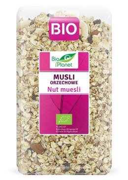 MUSLI ORZECHOWE BIO 600 g - BIO PLANET BIO PLANET - seria RÓŻOWA (płatki, otręby, musli)