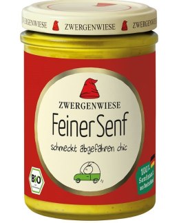 MUSZTARDA DELIKATESOWA BEZGLUTENOWA BIO 160 ml - ZWERGENWIESE ZWERGENWIESE (pasty, musy, sosy)