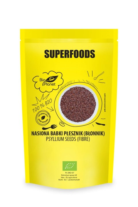 NASIONA BABKI PŁESZNIK (BŁONNIK) BIO 250 g - BIO PLANET BIO PLANET - seria SUPERFOODS NASIONA BABKI PŁESZNIK (BŁONNIK) BIO 250 g - BIO PLANET BIO PLANET - seria SUPERFOODS